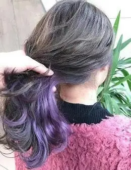 女生紫色头发图片大全 超好看紫色头发发型柔雾紫色头发效果图片 紫色