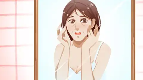 女性患者经常会出现面部发红,干燥及脱屑,反复发作,成为敏感性皮肤