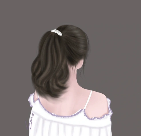 超美手绘女生背影头像3快来挑一个适合你的