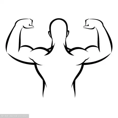 肌肉发达的男人