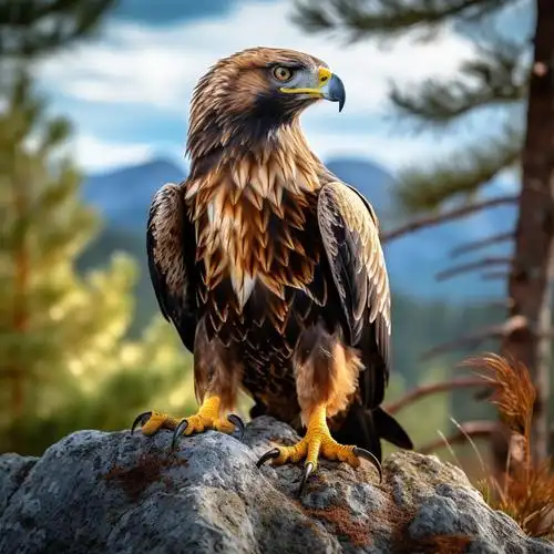 金雕大鹏雄鹰出击宏图大展