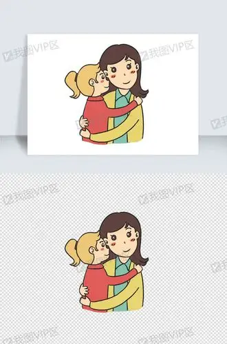 母亲节手绘卡通元素