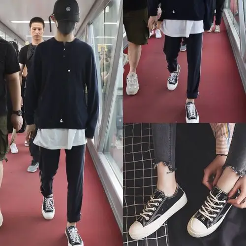 热销易烊千玺同款鞋子女 学生 韩版