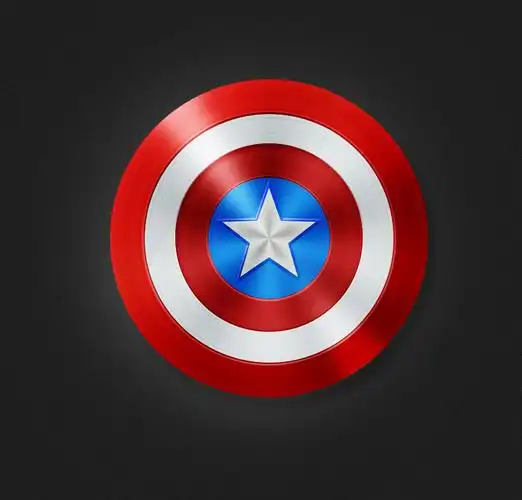 美国队长图标盾牌