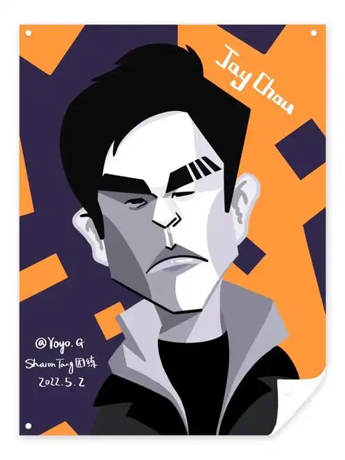 似颜绘ipad绘画周杰伦