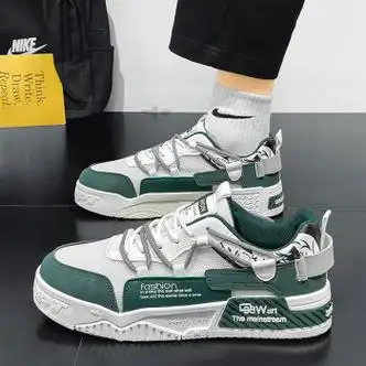 ajwm轻奢潮牌男鞋新款潮流时尚休闲运动鞋男百搭舒适软底网面鞋子男