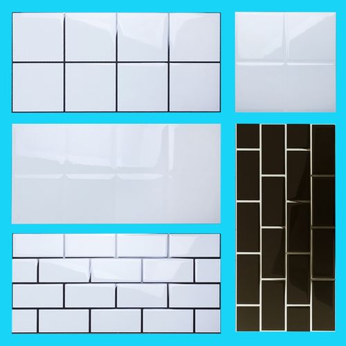 北欧工字九宫格白色瓷砖300x600面包砖 卫生间瓷片厨房墙砖小白砖