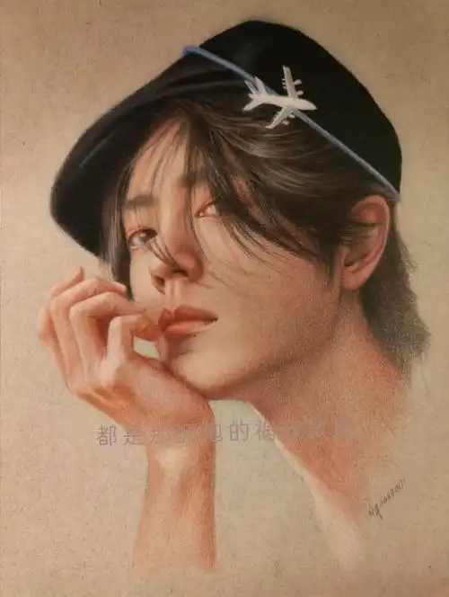 肖战##手绘##我的绘画成长史##彩铅手绘##我画的就是肖战