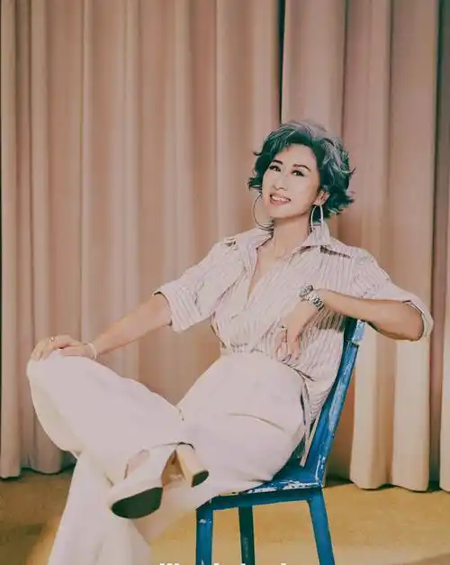 叶倩文满头白发不惧脸上皱纹,优雅老去,这才是60 岁该有的样子_年龄