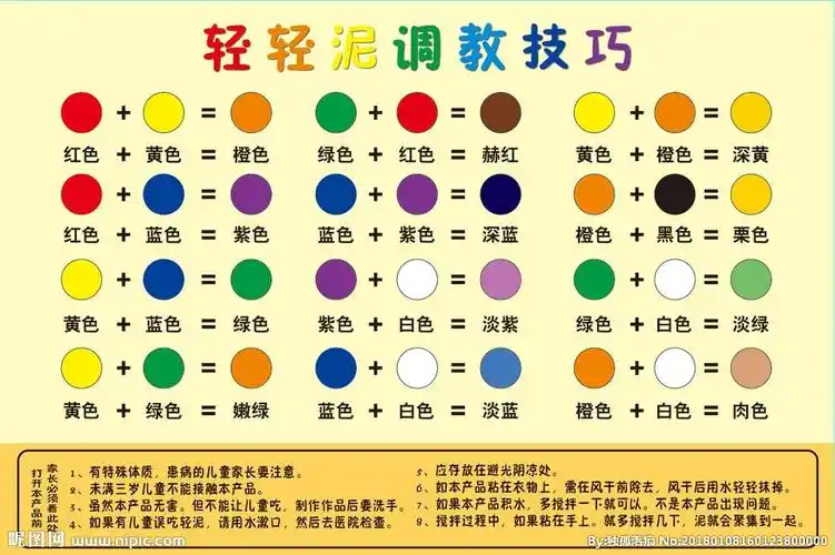 轻轻泥调色技巧图片