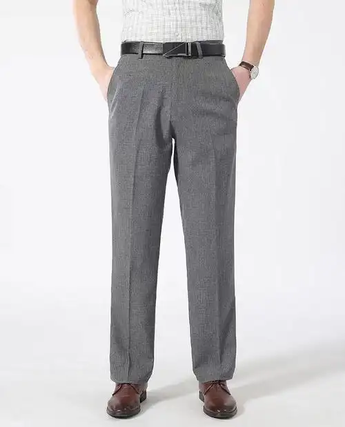 【特价捡漏】欧遥冰丝裤中年男士商务休闲裤宽松中老年男裤爸爸裤子