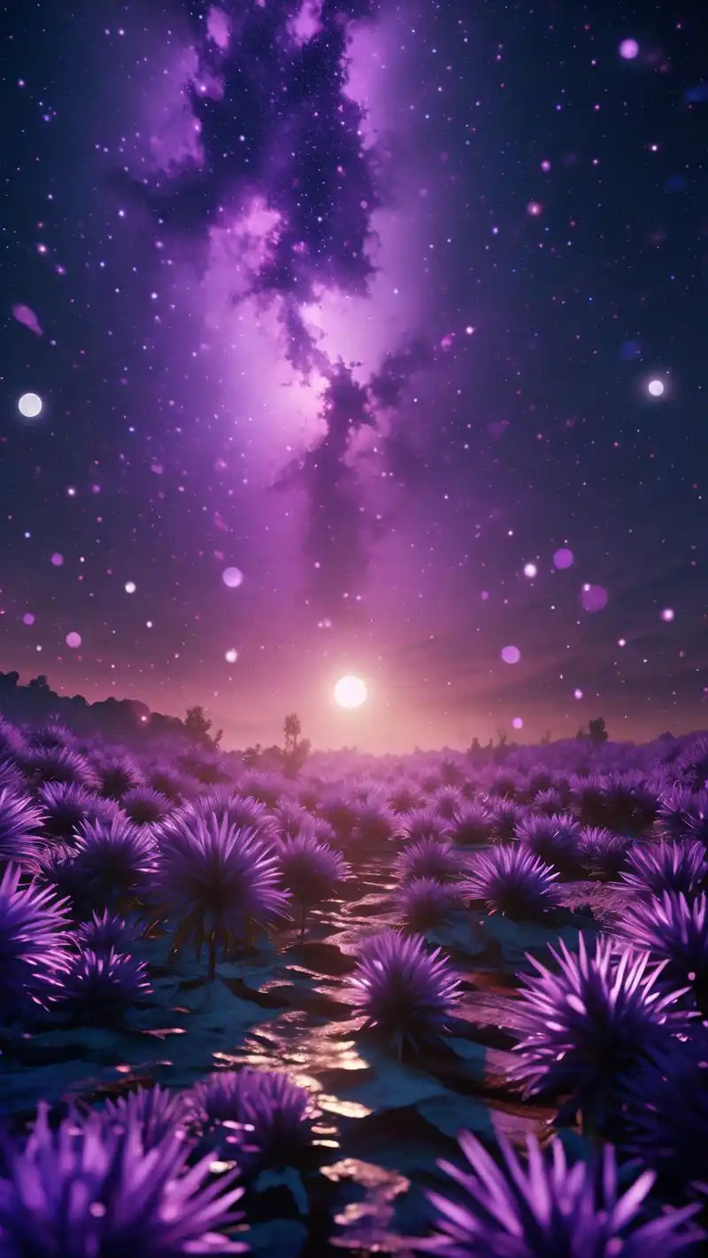 淡紫色星空背景图,梦幻之选78