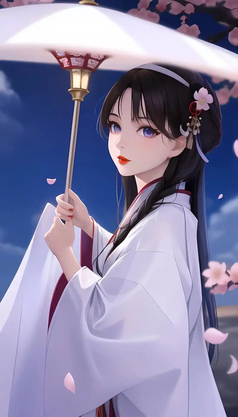 二次元 #手机壁纸 #动漫少女 #ai绘画 #4k超清 - 抖音