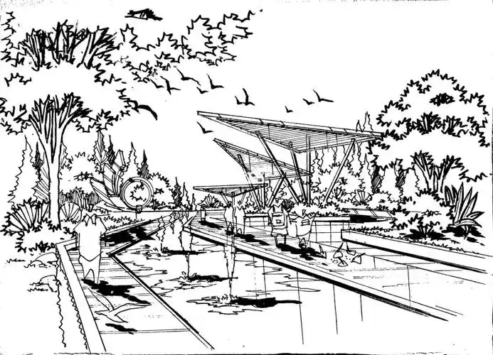 风景园林景观设计考研平面图手绘表达 诚接效果图平面图 整套快题1v1