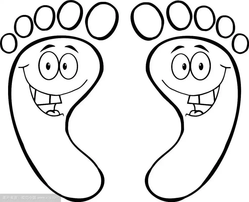 卡通的脚