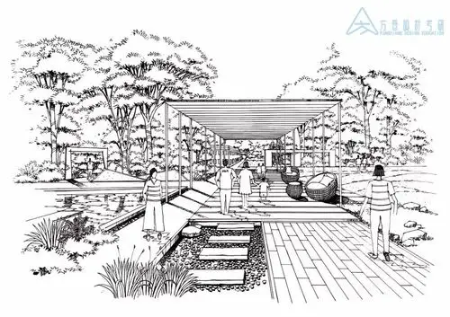 手绘课堂 | 这样画一幅细致丰富的景观线稿