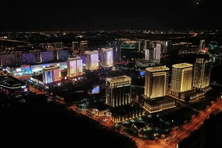 松江新城越夜越美丽