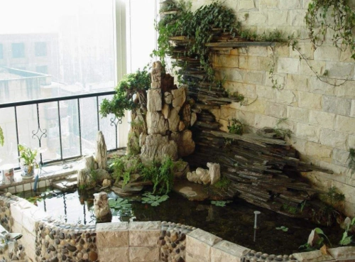 阳台小鱼池设计图,惬意生活令人羡慕!