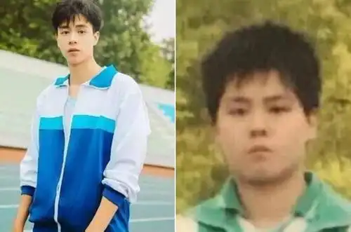 不少人的新老公胡一天小时候的照片曝光后俨然也一个小胖子.