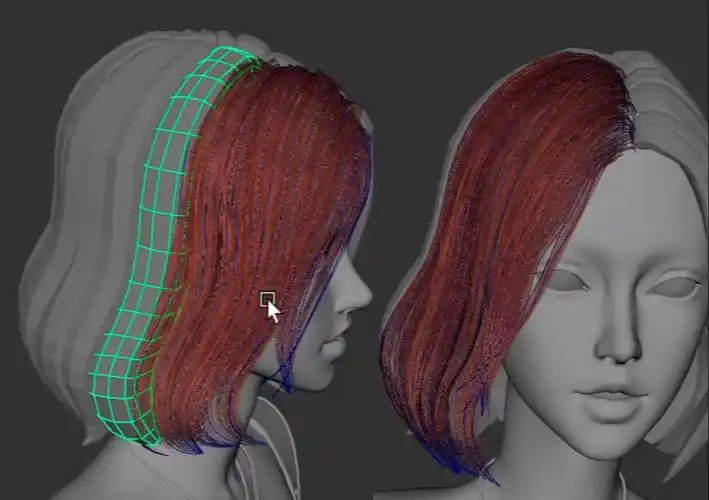【面片毛发】maya面片头发小妙招-几何体变面片方法