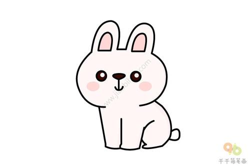 呆萌的兔子简笔画 简单好画