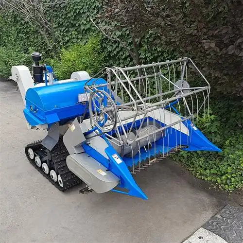 公司:曲阜市德高机械有限公司电启动小型收割机25马力联合割稻机水稻