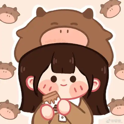 新年头像新年情侣头像2021红色可爱2021新年红色喜庆女生头像2021