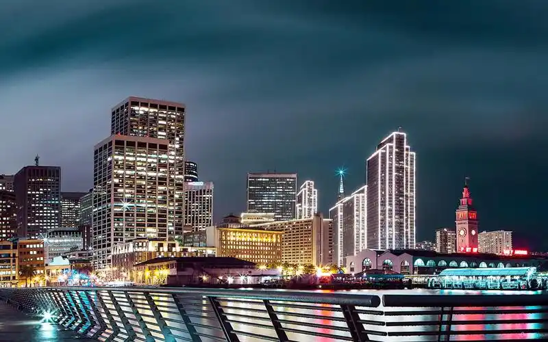 夜景旧金山高清壁纸