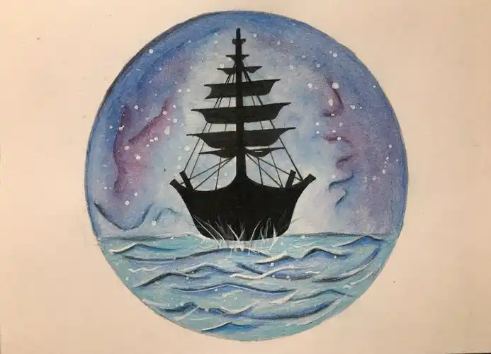 心蓝彩铅训练营71号帆船