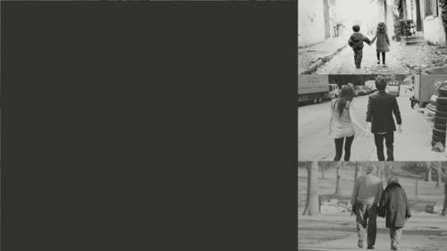 求一张黑白照童年青年老年的牵手背影的电脑壁纸!