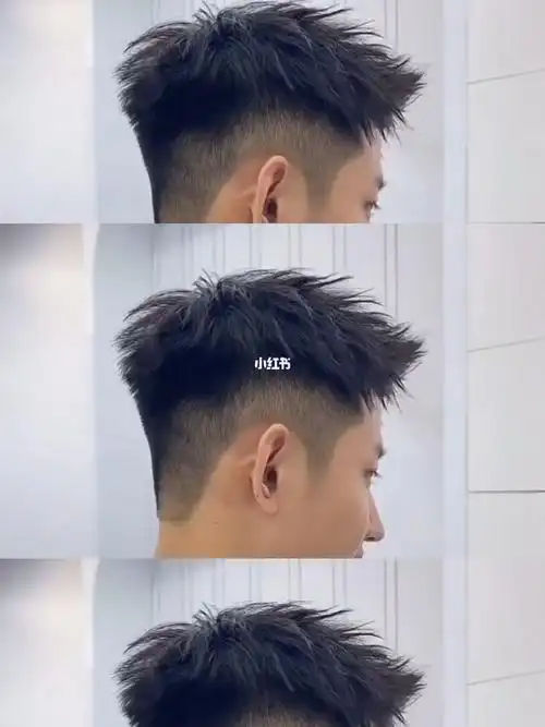 碎发清爽摩根前刺短发男士烫发男生一定要尝试的发型立体碎盖清爽的