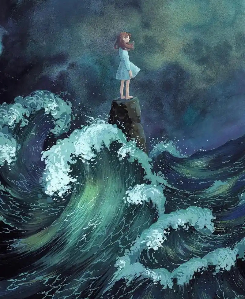 芬兰插画师 heikala 充满故事感的插画,梦幻清新又治愈 - 抖音