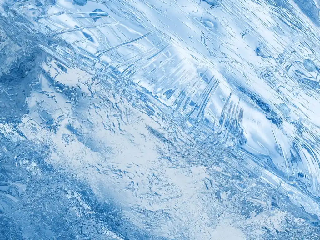冰背景,漂亮的蓝色纹理冰抽象的背景
