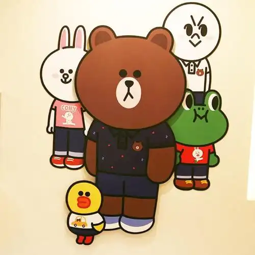 line 韩国开设 line friends store & café