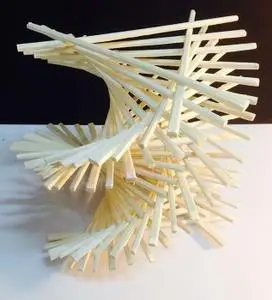 立体构成作品模型成品点线面作业手工diy木棒雪糕棒立体构成材料 长宽