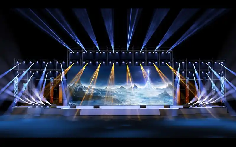 3dmax 舞美设计 灯光插件 户外力压架的创建挂灯与调整 基础平台创建