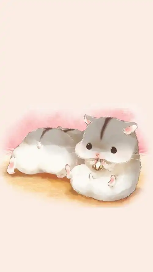 可爱卡通手绘宠物鼠