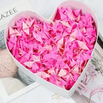 盛开宇千纸鹤折纸成品创意千纸鹤纯手工闪钻折纸成品送老公老婆纪念日