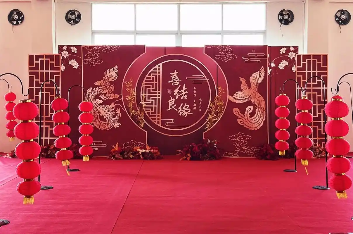 中式婚礼风格🎎.潮汕婚礼|小预算主背景:龙凤呈祥这套主 - 抖音