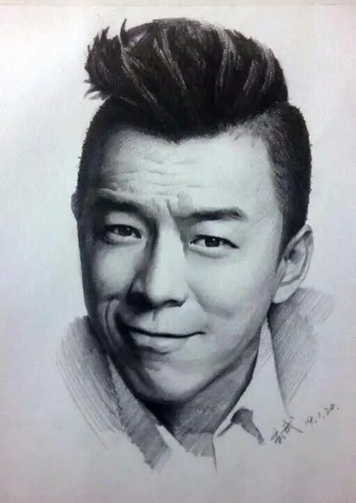 明星头像素描写真