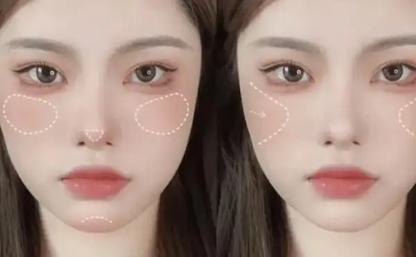 7种脸型的腮红画法 打对腮红才能修饰脸型_颧骨_脸颊_位置