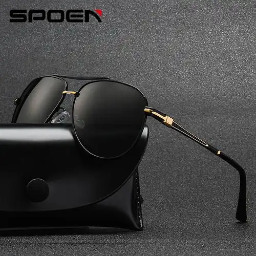 2021新款太阳镜 男士偏光镜金属潮流眼镜开车驾驶蛤蟆镜0869墨镜