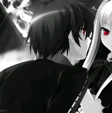 高清情侣头像动漫黑白图片 动漫头像图片大全 -【爱个性】