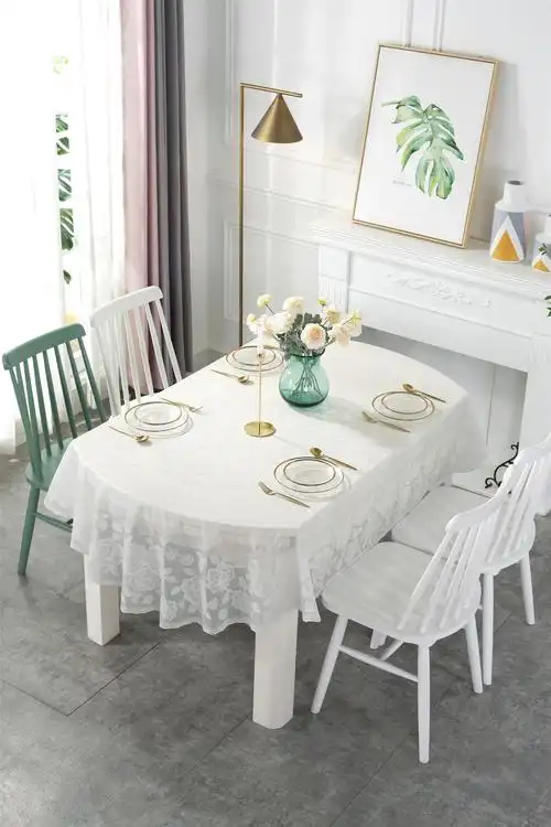 餐桌桌布椭圆形加大防水隔热耐脏易打理打理大餐桌布