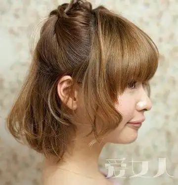 韩式风格的短发蝎子辫发型超赞的短发波波头扎