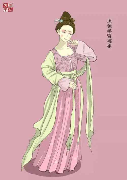 继之手绘当汉服遇见花