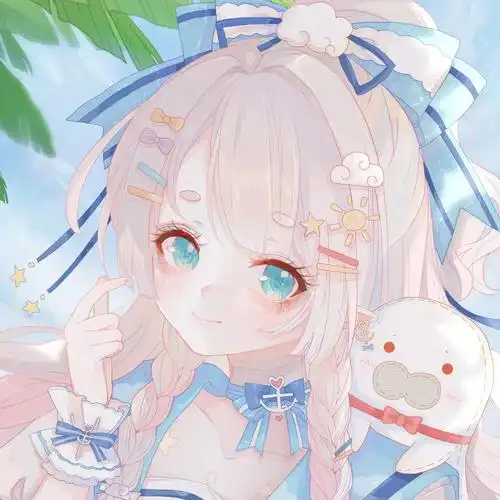 微信头像可爱风动漫二次元闺蜜头像遇见你是最美丽的意外