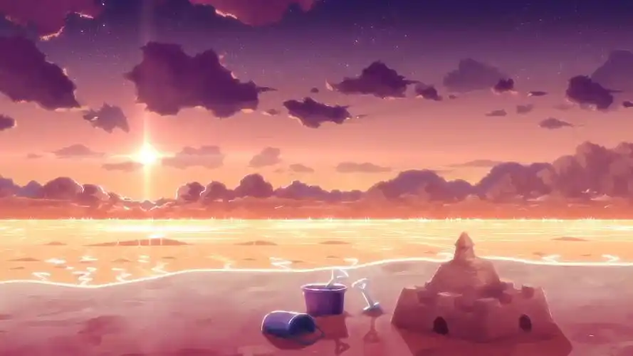 夕阳沙滩|动漫|其他动漫|maniax777_原创作品-站酷zcool