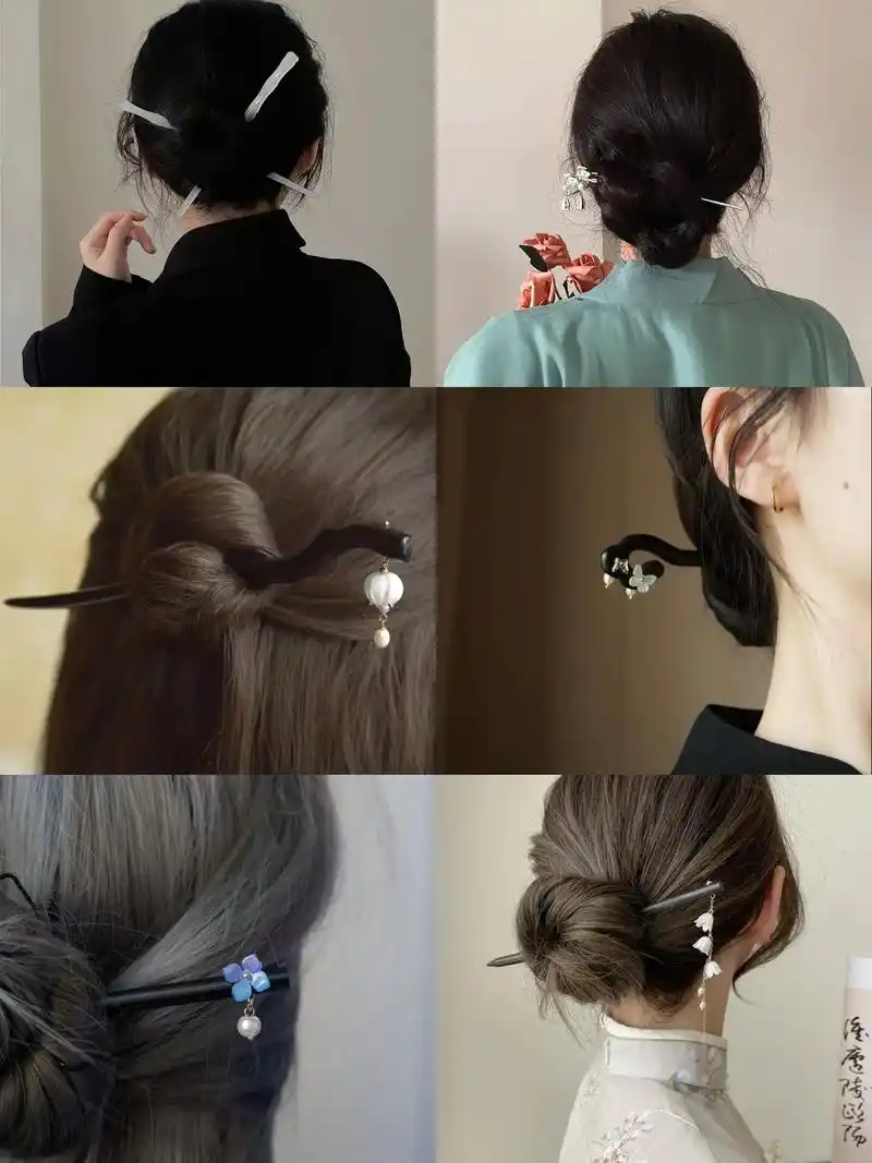 距离最温柔的夏天只差一根簪子.#古风 #发簪 #发簪盘发 # - 抖音