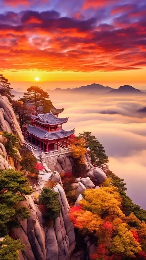 高处不胜寒,美景尽收眼底#治愈系风景 #人间仙境美如画 #治 - 抖音